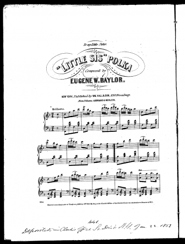Baylor - ''Little Sis'' Polka - Score