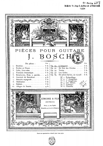Bosch - L'Amazone - Score