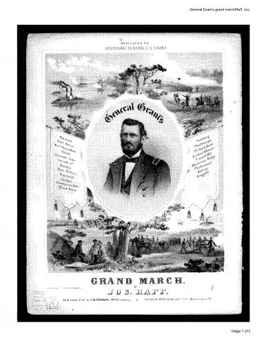 Raff - General Grant's Grand March - Score