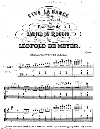 Meyer - Vive la dance [sic] - Score