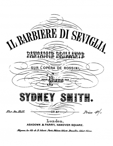 Smith - Fantaisie Brillante on 'Il Barbiere di Siviglia', Op. 87 - Score