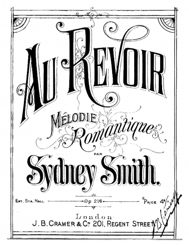 Smith - Au Revoir - complete score