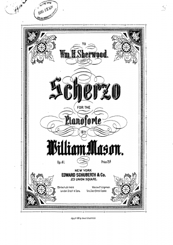 Mason - Scherzo, Op. 41 - Score