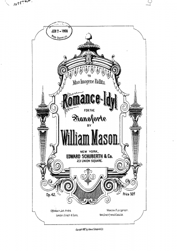 Mason - Romance-Idyl, Op. 42 - Score