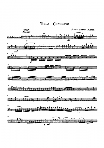 Amon - Viola Concerto Op. 10 - G major version
