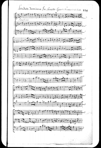 Lalande - Laudate Dominum in sanctis ejus, Grand motet - Score