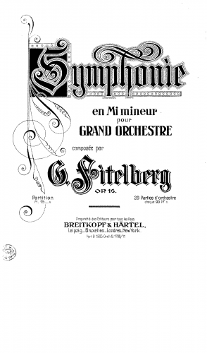 Fitelberg - Symphonie in e moll - Full Score
