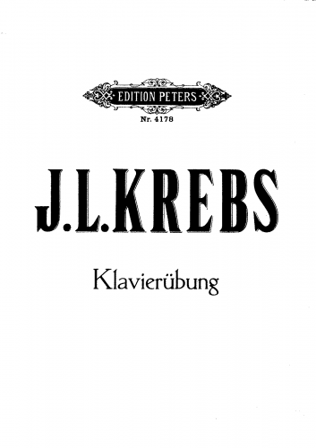 Krebs - Clavier-Übung, Part 1 - Keyboard Scores - Score