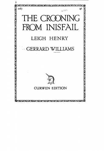 Williams - The Crooning from Inisfail - Score