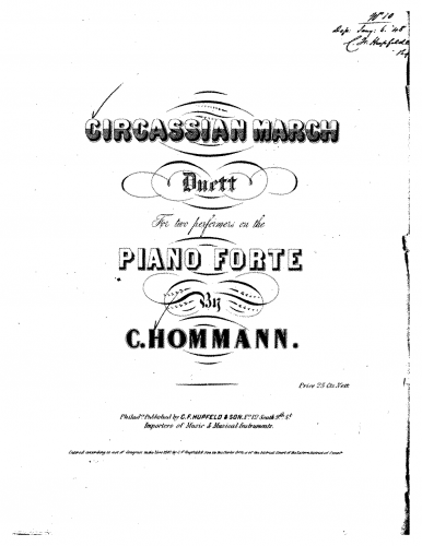 Hommann - Circassian March - Score