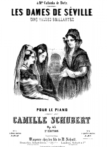 Schubert - Les Dames de Séville - Piano Score - Score