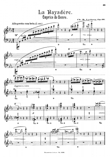 Bovy-Lysberg - La Bayadère, Op. 66 - Score