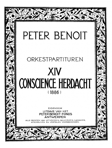 Benoît - Conscience herdacht - Score