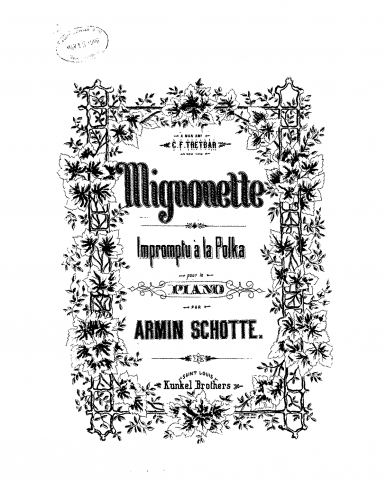 Schotte - Mignonette - Score