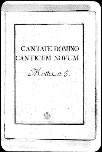 Lalande - Cantate Domino canticum novum quia miserabilia, Grand motet - Score