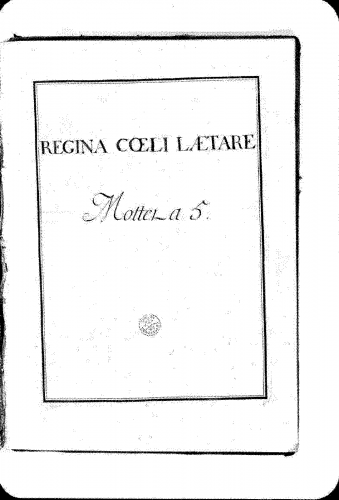 Lalande - Regina coeli laetare, Grand motet - Compete score