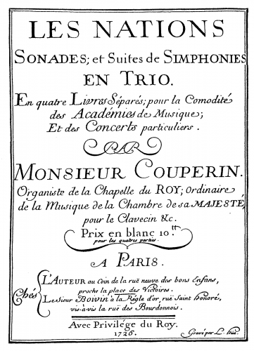 Couperin - Les Nations