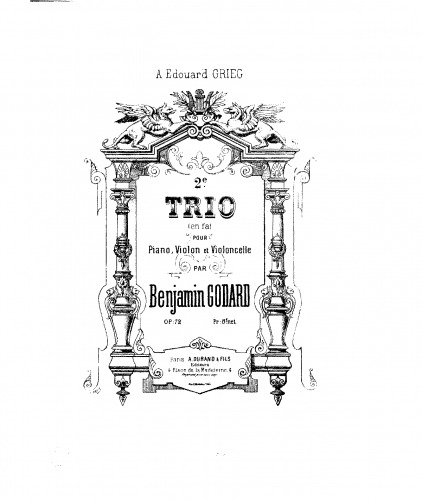 Godard - Piano Trio No. 2, Op. 72