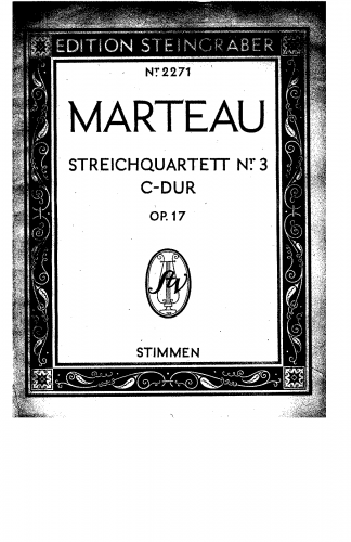 Marteau - String Quartet No. 3