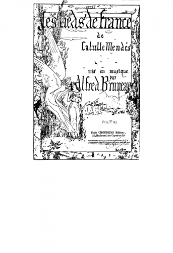 Bruneau - Les lieds de France - Voice and Piano Complete Song Cycle - Score