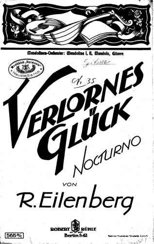 Eilenberg - Verlornes Glück - Score