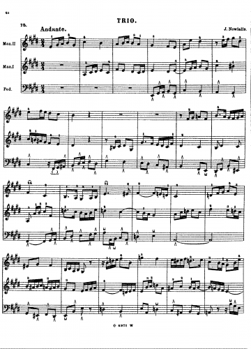 Naujalis - Organ Trio - Score
