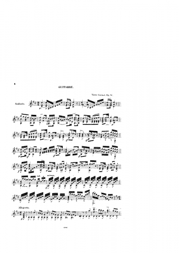 Carcassi - Melange sur des Themes Favoris de 'La Sirene' - Score