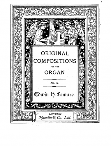 Lemare - Rêverie in E flat for the organ, Op. 20 - Organ score