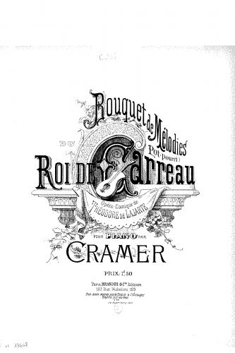 Cramer - Bouquet de mélodies sur 'Le roi de carreau' - Score