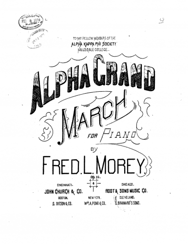 Morey - Alpha Grand March - Score