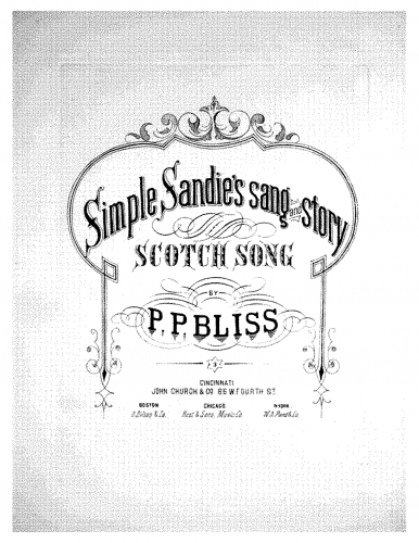 Bliss Sr. - Simple Sandie's Sang and Story - Score