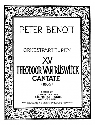 Benoît - Theodoor Van Rijswijck - Score