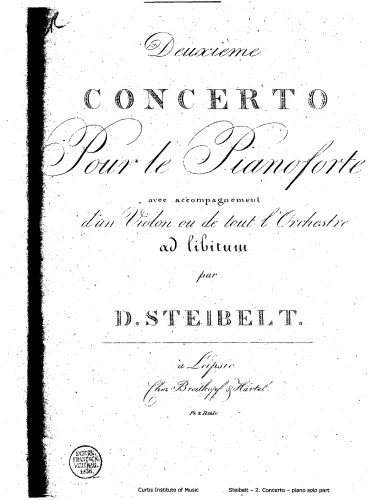 Steibelt - Piano Concerto No. 2 - Piano Solo