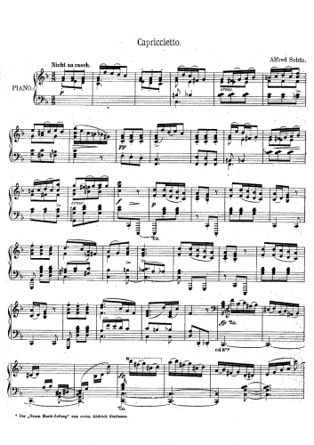 Schüz - Capriccietto - Score