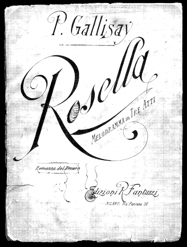 Gallisay Pilo - Rosella - Vocal Score - Score