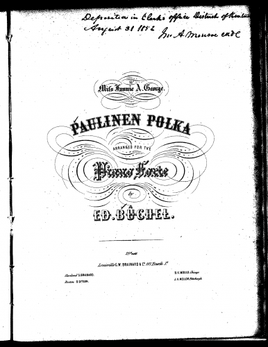 Bûchel - Paulinen Polka - Score