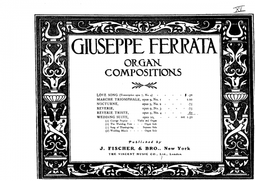 Ferrata - 5 Pieces, Op. 9 - Score