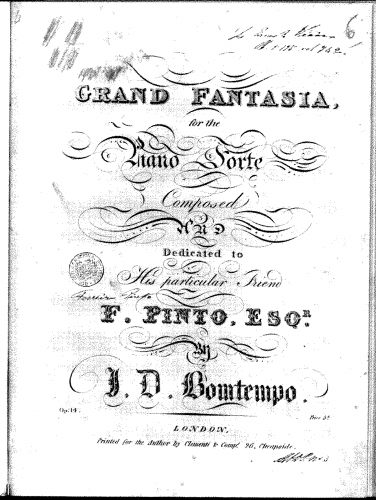 Bomtempo - Grand Fantasia - Piano
