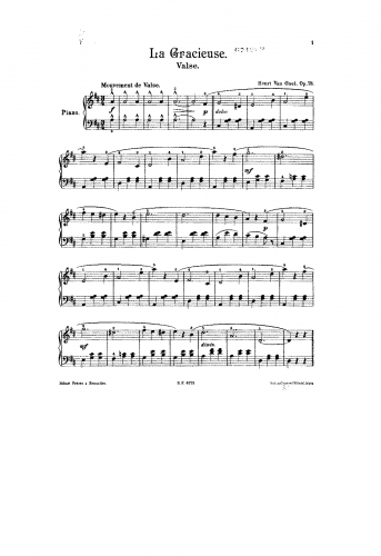 Gael - La Gracieuse, Op. 78 - Score