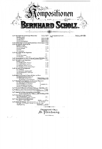 Scholz - Symphony No. 2 - Score