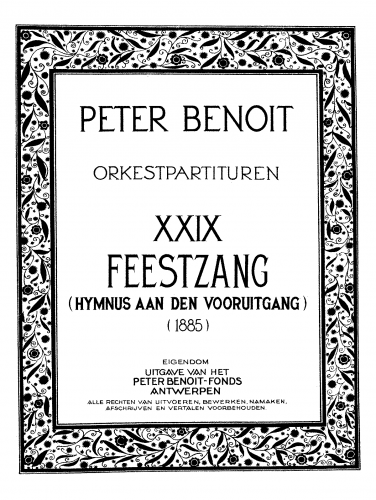 Benoît - Feestzang - Score