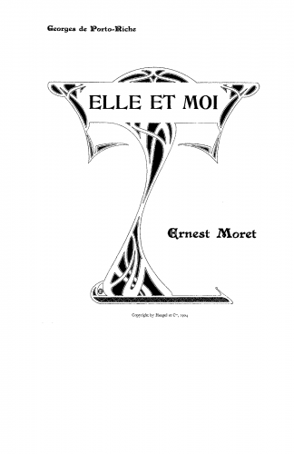 Moret - Elle et moi - Score