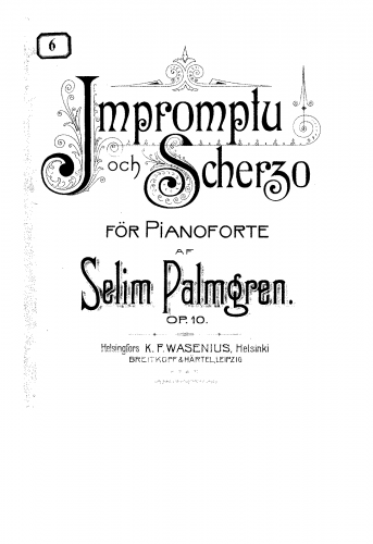 Palmgren - Impromptu and Scherzo - Score