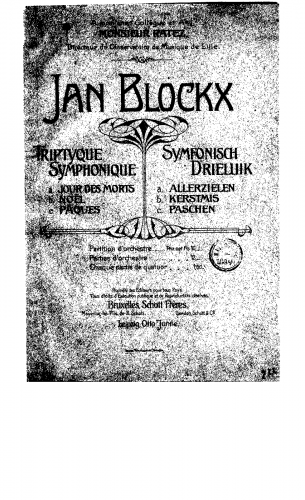 Blockx - Triptyque symphonique - Full Score - Score