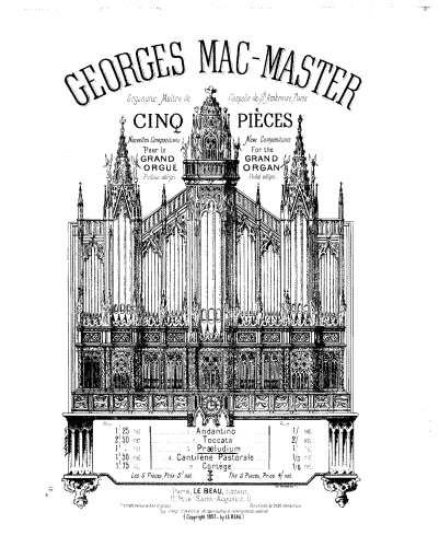 Mac-Master - Praeludium, Op. 68 - Score