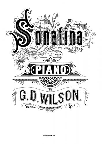 Wilson - Piano Sonatina - Score
