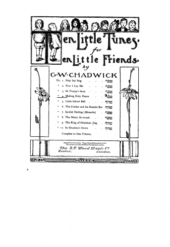 Chadwick - 10 Little Tunes for Ten Little Fingers - Score