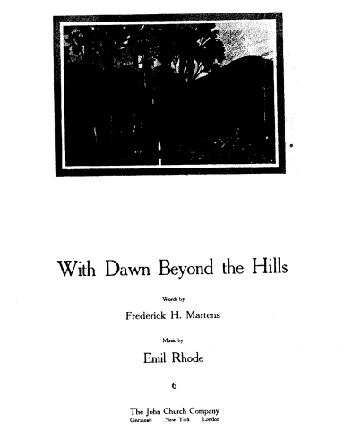 Rhode - With Dawn Beyond the Hills - Score