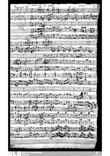 Molter - Sinfonia in D major, MWV 7.7 - Score