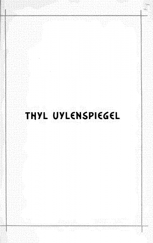 Blockx - Thyl Uylenspiegel - Vocal Score - Score